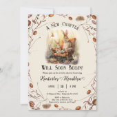 Storybook Neues Kapitel Kinderdusche Bücher zum Th Einladung (Vorderseite)