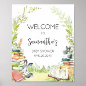 Storybook Neues Kapitel Kinderdusche Willkommen Poster (Vorne)