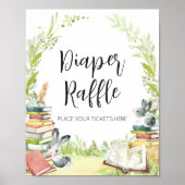 Storybook Neues Kapitel Kinderdusche Windeln Raffl Poster (Vorne)