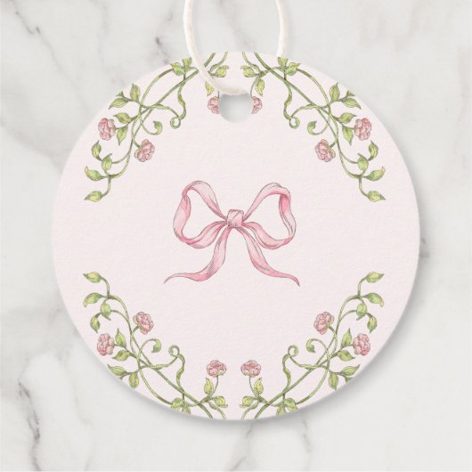 Storybook Neues Kapitel rosa Bogen vielen Dank Geschenkanhänger (Rückseite)