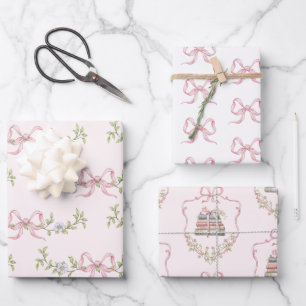 Storybook Neues Kapitel Rosa Bug Babymädchen Geschenkpapier Set