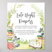 Storybook Neues Kapitel Späte Nacht Windeln Poster (Vorne)