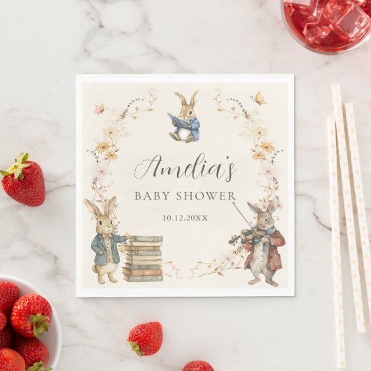 Storybook New Chapter Baby Shower Paper Napkin Serviette (Beispiel)