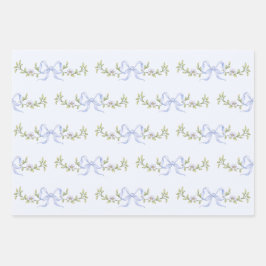 Storybook New Chapter Blue Bow Baby Boy Dusche Geschenkpapier Set