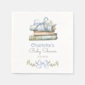 Storybook New Chapter Blue Bow Baby Boy Dusche Serviette (Vorderseite)