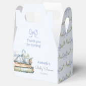 Storybook New Chapter Blue Boy Baby Bow Dusche Geschenkschachtel (Geöffnet)