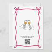 Storybook 'New Chapter' QR Code Bridal Shower Einladung (Rückseite)