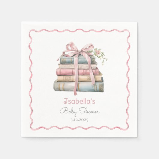 Storybook New Chapter rosa Band Girl Dusche Serviette (Vorderseite)