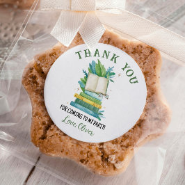 Storybook New Kapitel Geburtstag Runder Aufkleber