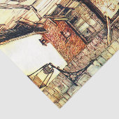 Storybook Old Lady Vintages Dekoupage Tissue Seidenpapier (Ausschnitt)