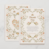 Storybook our next chapter fairytale baby shower dankeskarte (Vorne/Hinten)