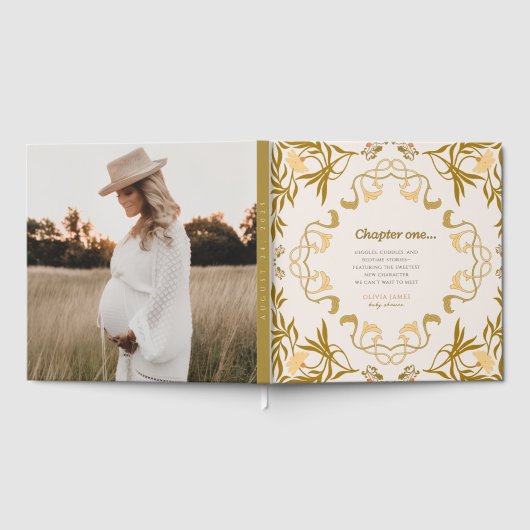 Storybook our next chapter fairytale baby shower gästebuch (Voll)