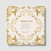 Storybook our next chapter fairytale baby shower gästebuch (Vorderseite)