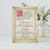 Storybook Page | Märchenhafte Hochzeitsunterkünfte Begleitkarte (Stehend Vorderseite)