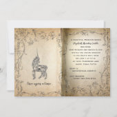 Storybook Perfect Unicorn Baby Girl Dusche Einladung (Vorderseite)