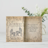 Storybook Perfect Unicorn Hochzeit Einladung (Stehend Vorderseite)