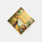 Storybook Pirate Adventure Baby Shower Serviette (Ecke)