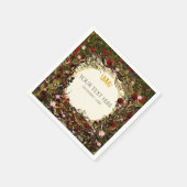 Storybook Princess Vintag Briar Rose Party Serviette (Ecke)