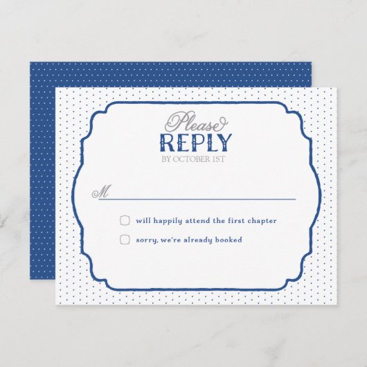 Storybook Romance Response Cards RSVP Karte (Vorne/Hinten)