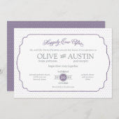Storybook Romance Wedding Einladung (Vorne/Hinten)