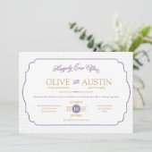 Storybook Romance Wedding Einladung (Stehend Vorderseite)