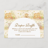 Storybook Safari Animals Diapper Raffle Begleitkarte (Vorderseite)