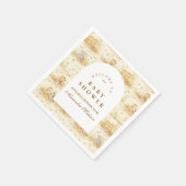 Storybook-Safari-Tiere Baby Shower Serviette (Ecke)