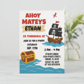 Storybook Schatzkarte Thema für Kinder Einladung (Stehend Vorderseite)