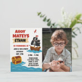 Storybook Schatzkarte Thema für Kinder Einladung (Stehend Vorderseite)