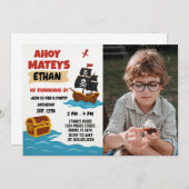 Storybook Schatzkarte Thema für Kinder Einladung (Vorne/Hinten)