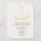 Storybook Silly Goose Baby Shower Invitation Einladung (Vorderseite)
