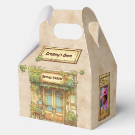 Storybook Style Cozy Cafe on Pueblo, Favor Box Geschenkschachtel