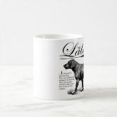 Storybook Style Vintag Labrador Kaffeetasse (Mittel)