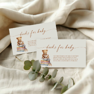 Storybook Teddy Bärenbücher für Babyverpackungskar Begleitkarte