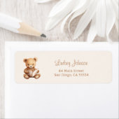 Storybook Teddy Bear Baby Shower Return Address (Insitu)