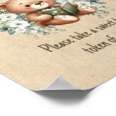 Storybook Teddy Bear Guest Shower Favoriten Poster (Ecke)
