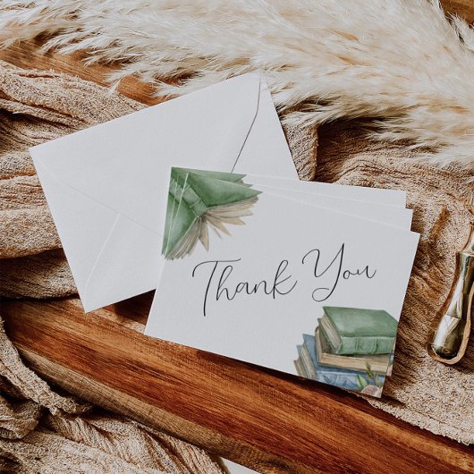 Storybook Themed Neues Kapitel Baby Dusche Dankeskarte