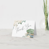 Storybook Themed Neues Kapitel Baby Dusche Dankeskarte (Vorderseite)