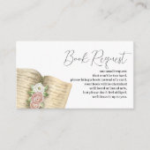 Storybook Themed Neues Kapitel Buchanfrage Begleitkarte (Vorderseite)