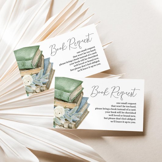 Storybook Themed Neues Kapitel Buchanfrage Begleitkarte