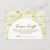 Storybook Tropical Animals Diapper Raffle Begleitkarte (Vorderseite)