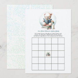 Storybook Unsere nächste Kapitel-Baby-Shower-Bingo Einladung