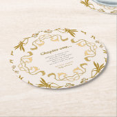 Storybook unsere nächste Kapitel Märchendusche Runder Pappuntersetzer (Angewinkelt)