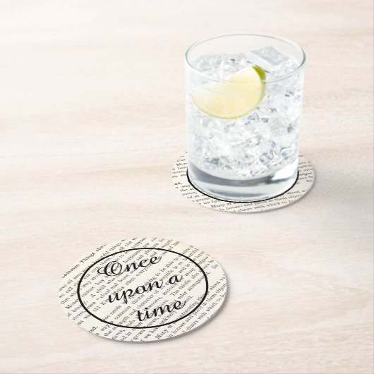 Storybook-Untersetzer - einst Runder Pappuntersetzer (Vor Ort)