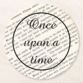 Storybook-Untersetzer - einst Runder Pappuntersetzer (Vorderseite)