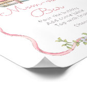 Storybook Vintag rosa Bogen Momosa Bar Poster (Ecke)