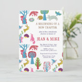 Storybook-WaldBabyparty-Einladung Einladung (Stehend Vorderseite)