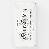 Storybook Wedding Car Banner (Vertikal)
