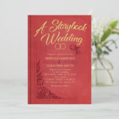 Storybook Wedding Einladung (Stehend Vorderseite)