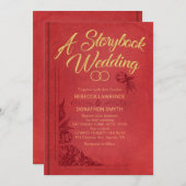 Storybook Wedding Einladung (Vorne/Hinten)